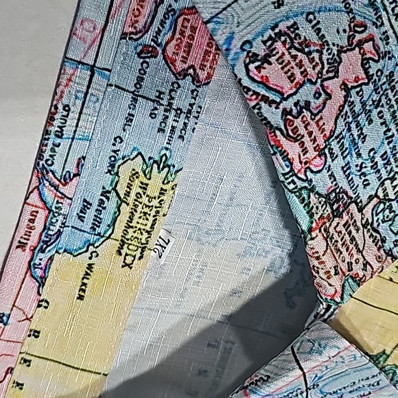 Map of the World Button Down Shirt - Picture 4 of 6